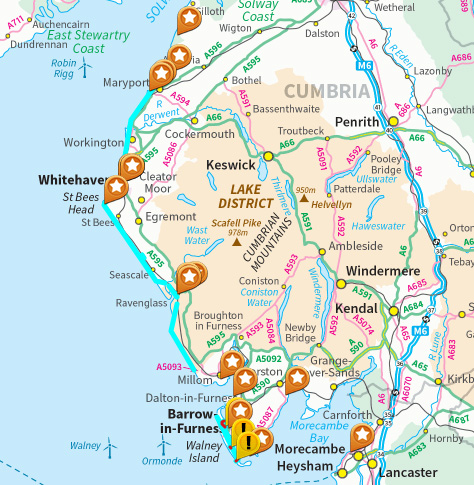 Map of NW Coastal Path